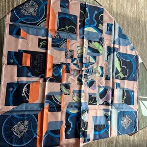 Hermes- with tags Colorful Geometric Silk Scarf.